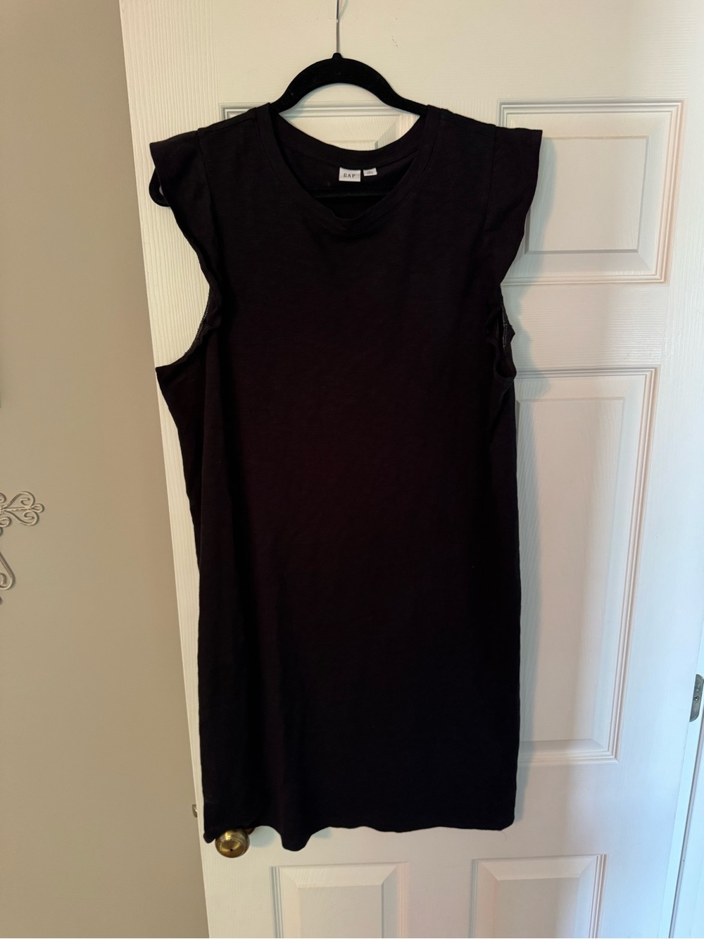 GAP Black Sleeveless Midi Dress Large Tall